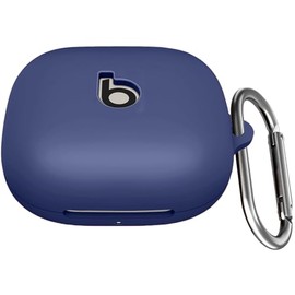 USTIYA Funda para Beats Powerbeats Pro 2 Case Silicona Protectora de Cover Carcasa Antigolpes con Llavero Mosquetón Accesorios de Auriculares (Azul)
