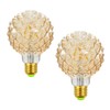 Lxcom Lighting G95 LED Pineapple Bulb Retro Edison Lamp 4W