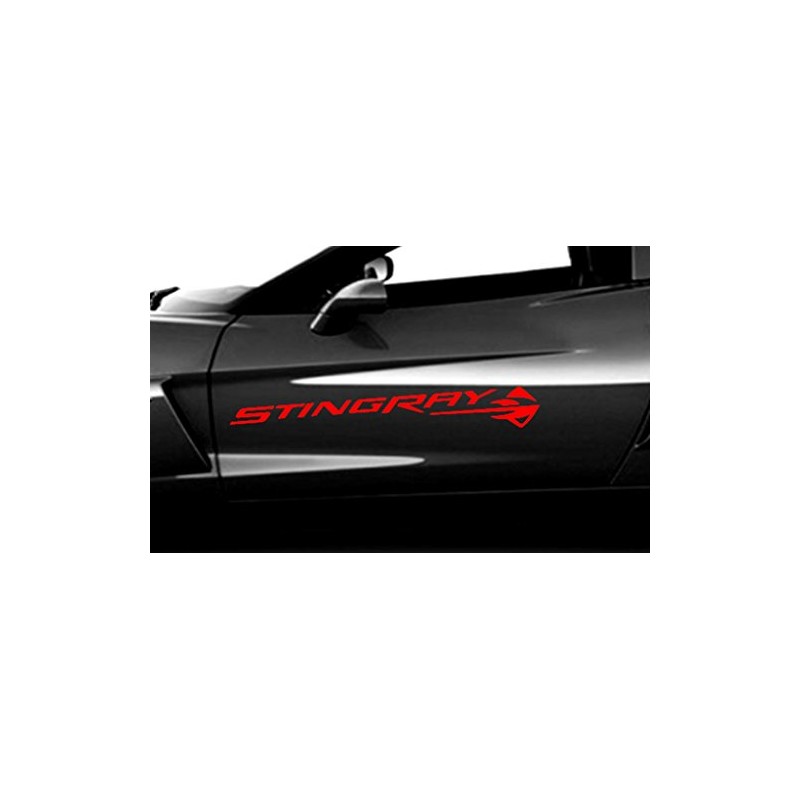 Stingray Door Decal Vinyl Racing Graphics 37.5" (Fits Chevy Corvette