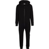 Woodies Black Onesie for Adults, Lounge Style Non-Footed Onesie Pajamas