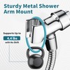 BRIGHT SHOWERS All Metal Handheld Shower Head Holder, Adjustable Shower