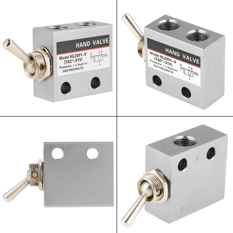 HL2301 Switch Valve Pneumatic 3-Way Diverter Valve with 2 Positions