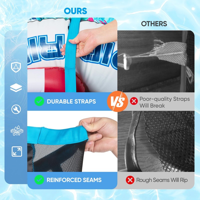 AURASUN 61" L x 25" W Poolside Hanging Pouch for