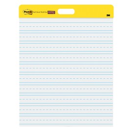 Post-it Easel Pad, 20 in x 23 in, White w/Lines, 20 Sheets/Pad, 2 Pads, Mounts with Command Strips Included (566PRL)