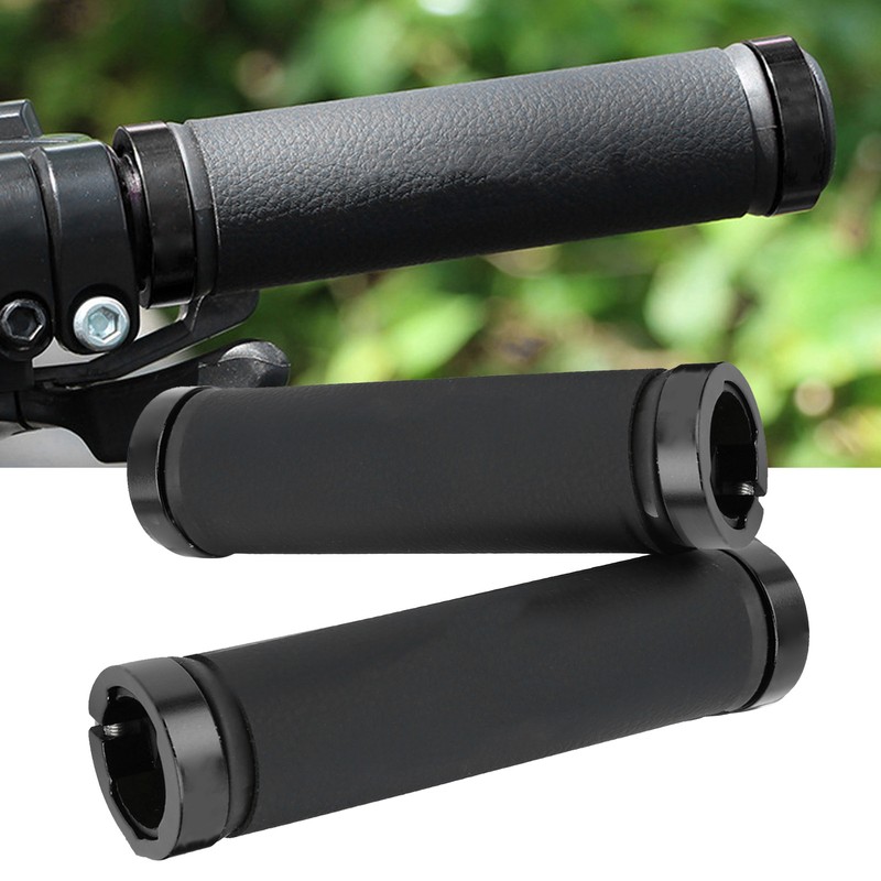 GUB‑607 Mountain Bike Handlebar Grip Microfiber Leather Bilateral Locking Handle