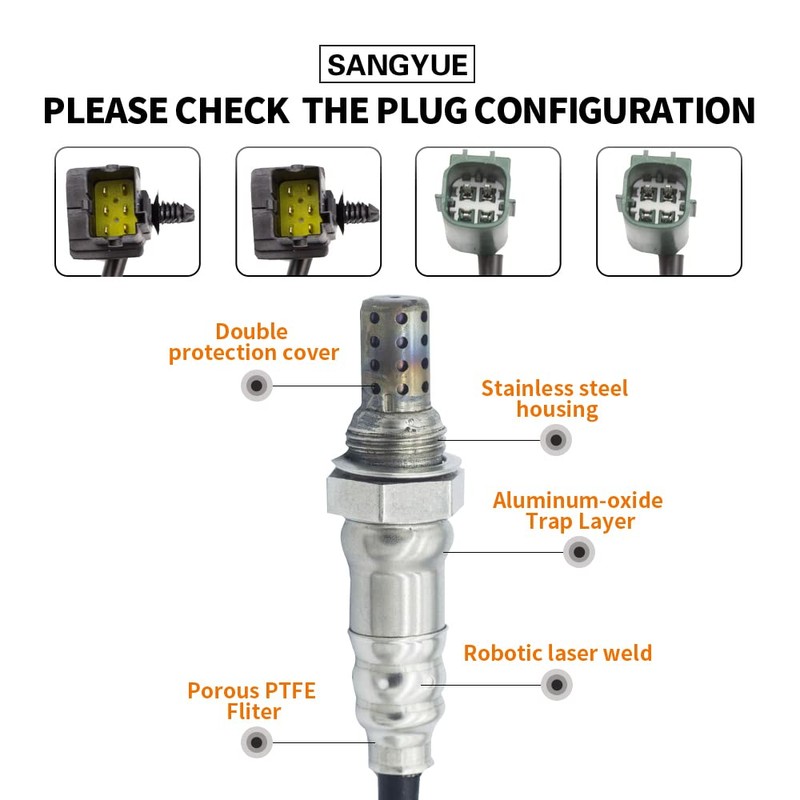 Sangyue 4X Oxygen O2 Sensor for 2004 2005 2006 Infiniti