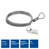 ACT Laptop Lock Security Cable 2m, Password Protection 4 Digit