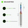 SHARPRO Compression CNC Router Bit 1/4 Inch Shank and 1/8