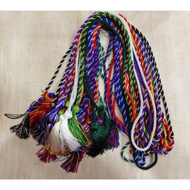 HEPNA Handmade 2PCS Graduation Honor Cords,Blue White and Blue White