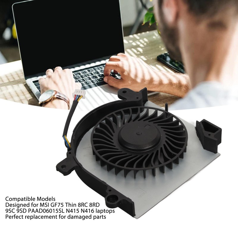 Laptop Internal Cooling Fan Replacement Notebook Internal Cooler for MSI