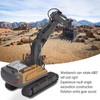 Srliya 2.4G RC Excavator Toy Rotating Full Functional Lighting Music