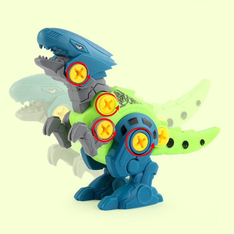 Kids Disassemble Dinosaur Set Flexible Improve Imagination Educational Dinosaur Blocks