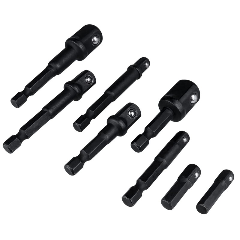 Mesee 8 Pieces Impact Grade Socket Adapter Set, CR-V Quick