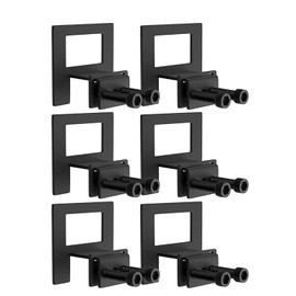 6 Pcs Non Slip Mattress Gaskets, Black Adjustable Mattress Holder Mattress Gripper for Metal Bed Frame Box Spring (Style 1)