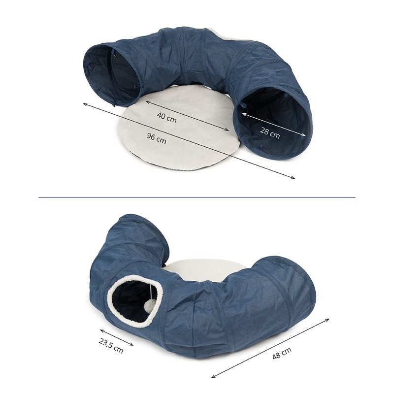 Catit Vesper Tunnel, Play Furniture House, Easy Assembly, Foldable, Hideaway,