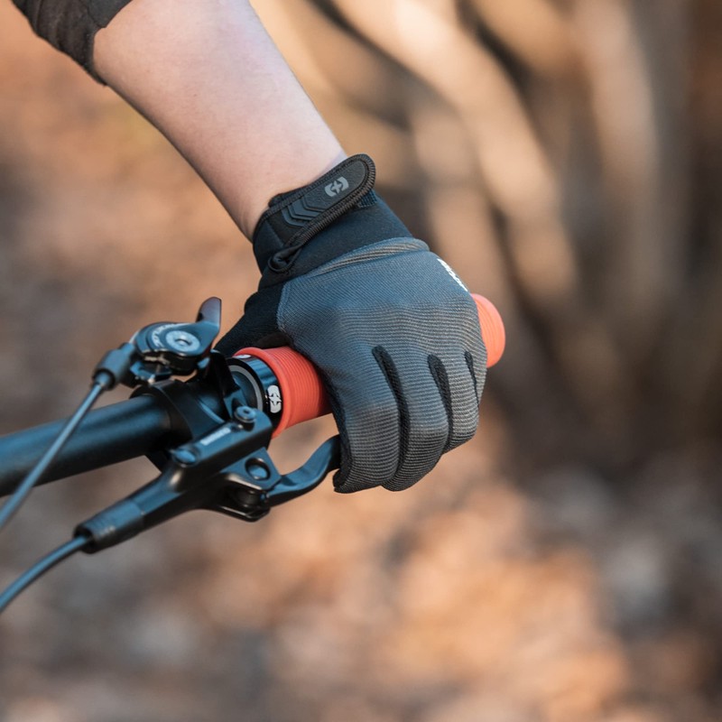 Oxford Switchback 2.0 Cycle Gloves, Grey, S. Full Finger MTB