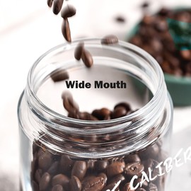 Mason Jars 16 OZ with Lids,Overnight Oats Containers with Lids,Glass Jars with Lids for Salad Dressing,Fruit,Sauce,Wide Mouth Mason Jars for Food Snacks Sugar Spice,Canning Jars-Leak Proof