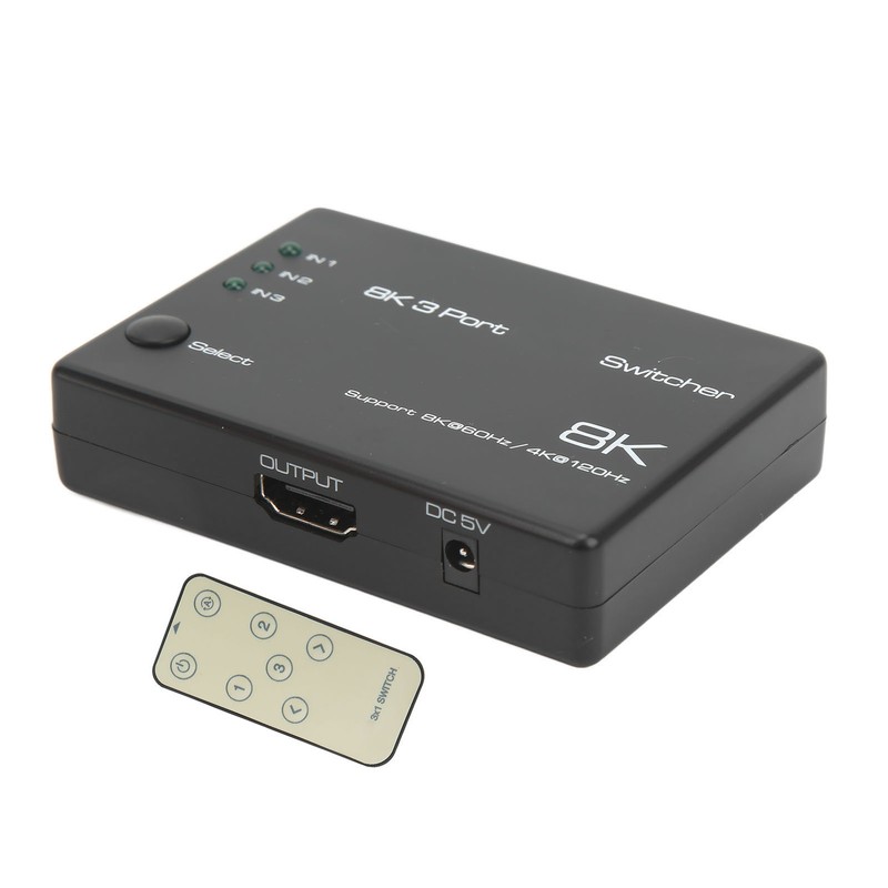 4K 120Hz 8K 60Hz 3 In 1 Out Ultra HD