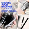 Holikme 6 Pack Bottle Brush Set, 14" Long Handle Stainless