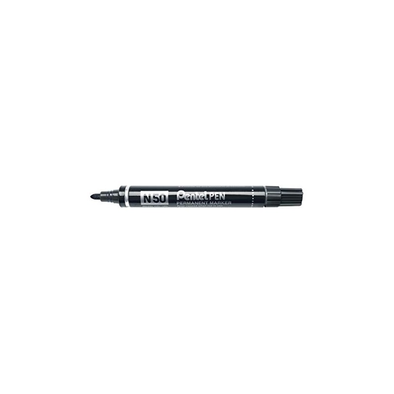 Pentel N50 AE Aluminium Casing (Pack of 12) Black