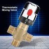 Thermostatic Mixing Valve, Brass Thermostatic Water Blending Mixer Valve Temperature