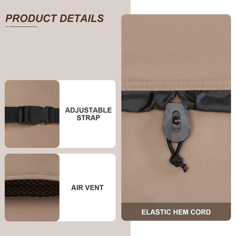 ULTCOVER Waterproof 600D Polyester Square Hot Tub Cover Outdoor SPA