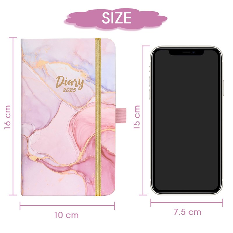 Pocket Diary 2025 - A6 Diary 2025 Week to View