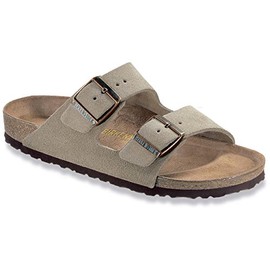 Birkenstock Men's Arizona Sandal Taupe Suede Size 43 M EU