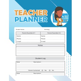 Teacher Planner: Large Weekly and Monthly Teacher Organizer, Lesson Plan Grade and Record Books for Teachers