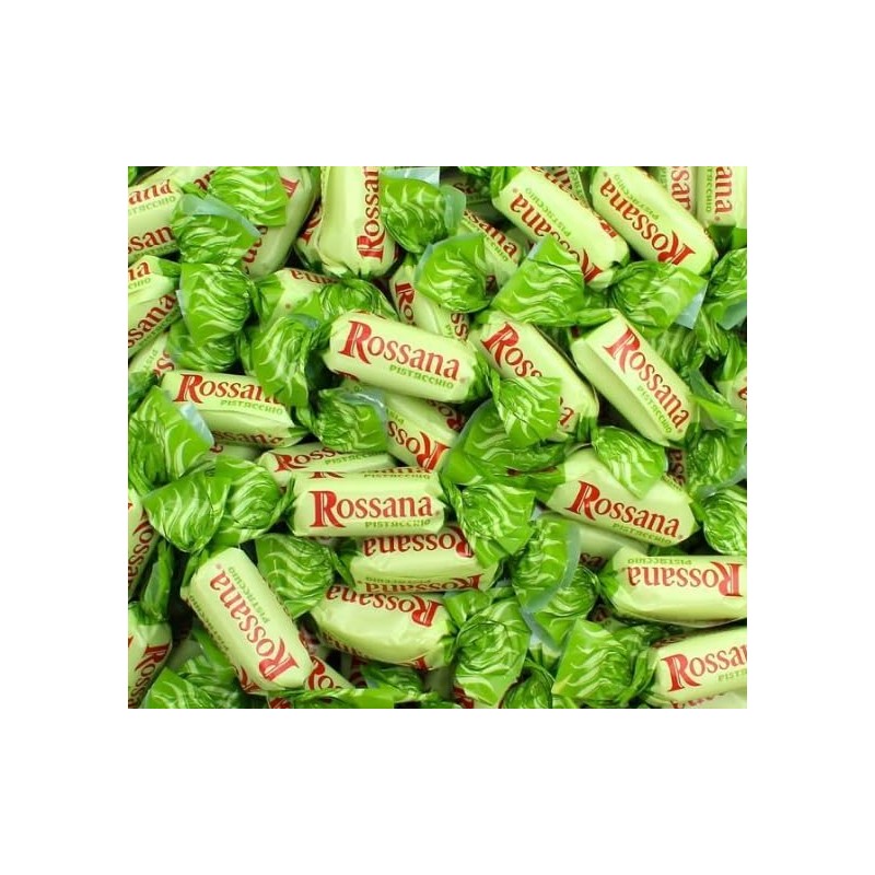 Rossana Pistachio Hard Filled Candy, 1 Kilogram 2.2 Pounds, Italian