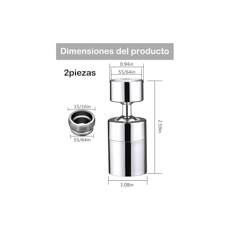 2 Regadera para Fregadero de Cocina