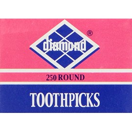 Diamond Round Toothpick Tray, 250 Count