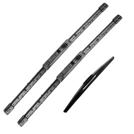 Fabysky 3 Windshield Wiper Blades for Nissan Juke 2011 2012 2013 2014 2015 2016 2017, Original Equipment Automotive Replacement Windshield Wiper Blades for My Car - 22"/14"/12" (Set of 3) U/J HOOK