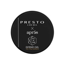 Aprés x Presto ALL-IN-ONE Extend Gel, Gel-X Tips Adhesive, Jar 24g