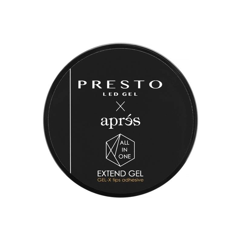 Aprés x Presto ALL-IN-ONE Extend Gel, Gel-X Tips Adhesive, Jar