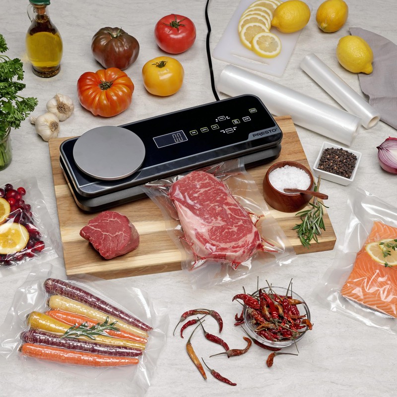 Presto 05623 FreshDaddy Premium Electric Vacuum Sealer with Digital Scale