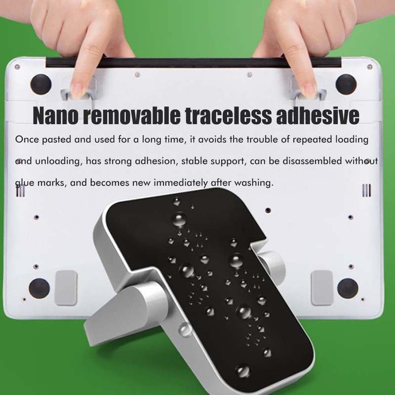 Laptop Stand Desk, 2-Piece Foldable Portable Laptop Riser Holder, Universal