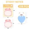 210 Cartoon Animal Sticky Notes, Cute and Cute Cartoon Animal