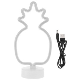 Tabletop Neon Sign Light Unique Shaped Night Lamp with Holder Base for Living Room Bedroom