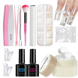 Nail Design Kit - Nail Craft Solid Building Gel | Carving Patterns Fingernails Art, Manicure Solution for Women Beginners Professional Salon Home Use