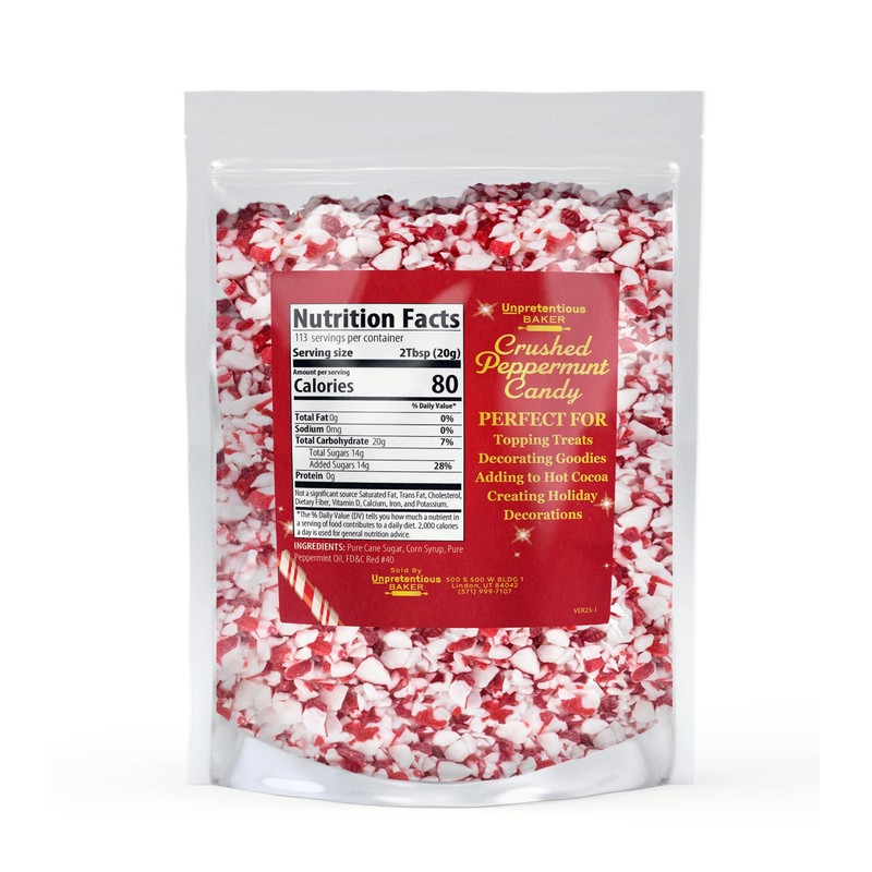 Unpretentious Crushed Peppermint Candy Pieces 5 lb.