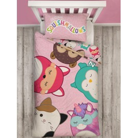 Squishmallows Duvet Set I Reversible Single Duvet Cover Set I Kids Bedding With Matching Pillowcase