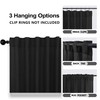 Mrs.Naturall Black Linen Curtains 96 Inches Long for Living Room