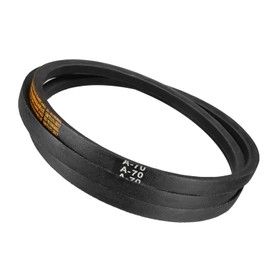 Kozelo A-70 Rubber V-Belts - [70 Inch Pitch Girth] Wrapped a Section Industrial Drive Belt for Transmission Use, JIS Standard, 1/2 Inch Width 5/16 Inch Thick