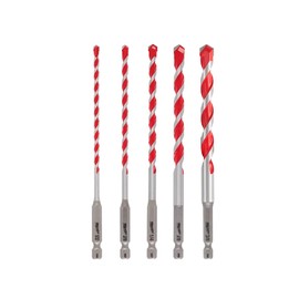 Milwaukee 5 Piece Shockwave Carbide Hammer Drill Bit Set