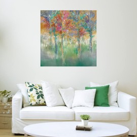 Fine Art Canvas Equinox Canvas Wall Decor by Artist K. Nari for Living Room, Bedroom, Bathroom, Kitchen, Office, Bar, Dining & Guest Room - Ready to Hang - 32 in x 32 in