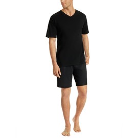 Uncover by Schiesser Men's Short Pyjamas, black