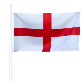 KliKIl England Flag 90 x 150 cm - English Flag Fan Item Weatherproof English National Flag with Brass Eyelets Bright Colours and UV-Resistant for Outdoor Use England
