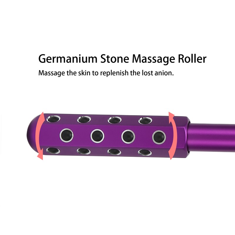Germanium Stone Facial Massage Roller 2 in 1 Facial Skincare