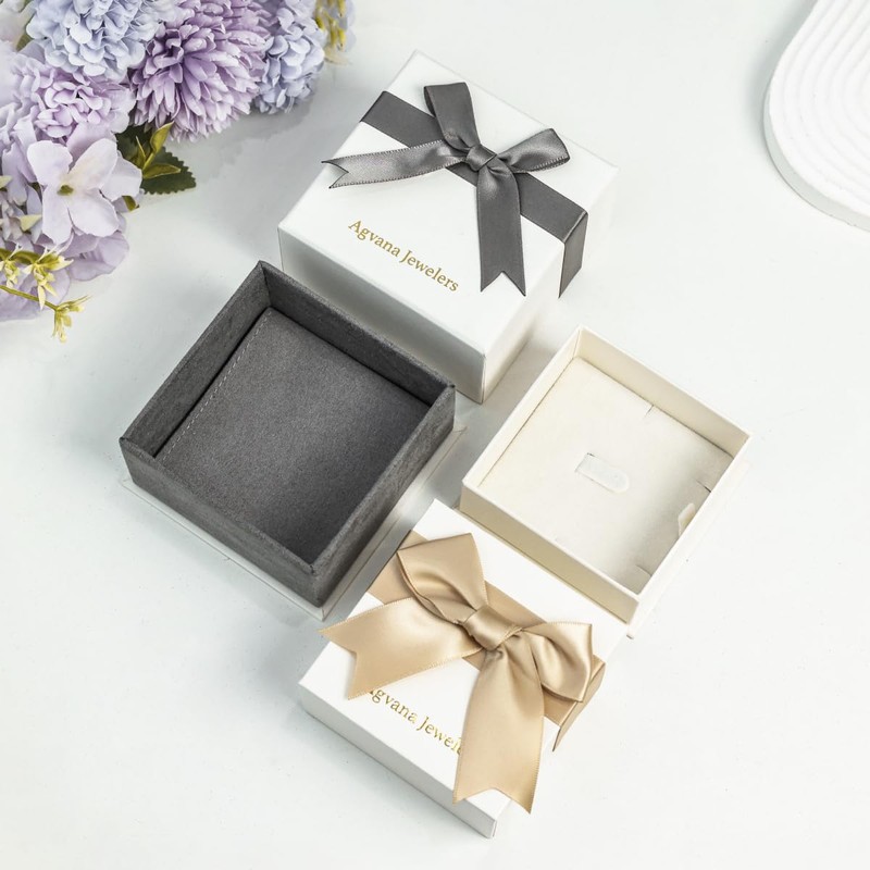 AGVANA April Birthstone Jewelry CZ Necklace for Women Sterling Silver